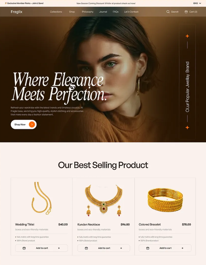 Website design example 6